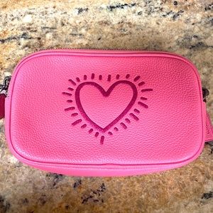 New coach x Keith Haring pink heart purse